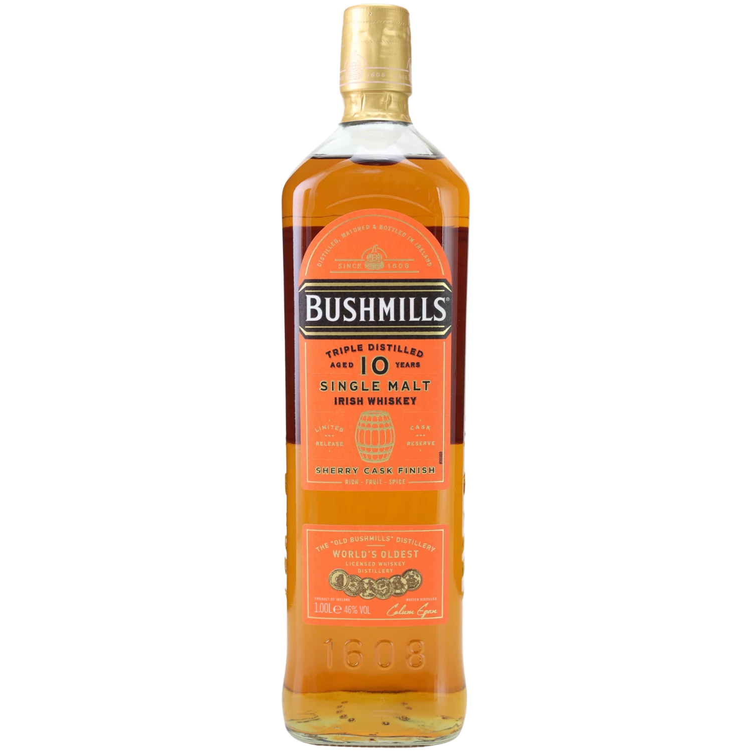Bushmills 10 Jahre Sherry Cask Finish Whiskey 46% 1l 3 Bushmills 10 Jahre Sherry Cask Finish Whiskey 46% 1l
