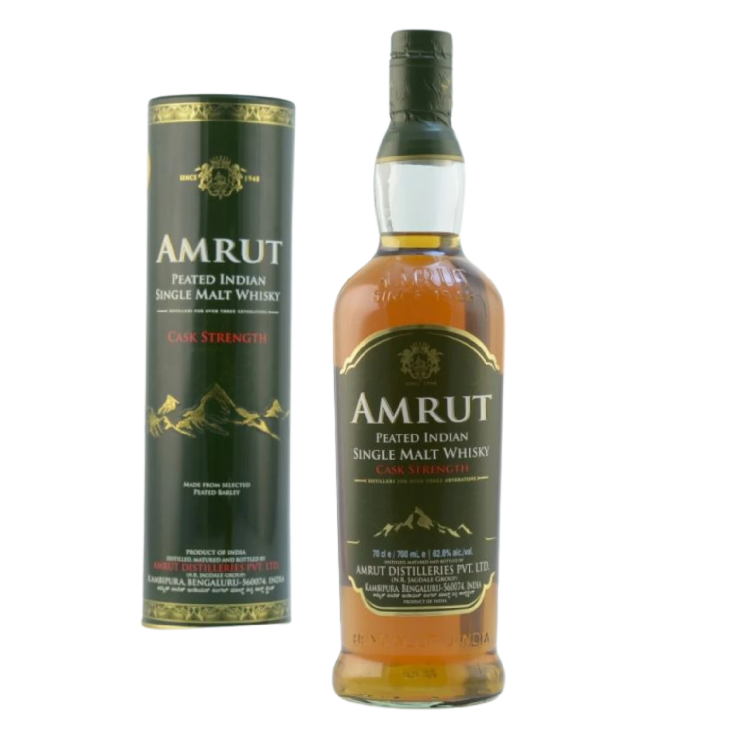 Amrut Peated Indian Whisky Cask Strength 62,8% 0,7l 3 Amrut Peated Indian Whisky Cask Strength 62,8% 0,7l
