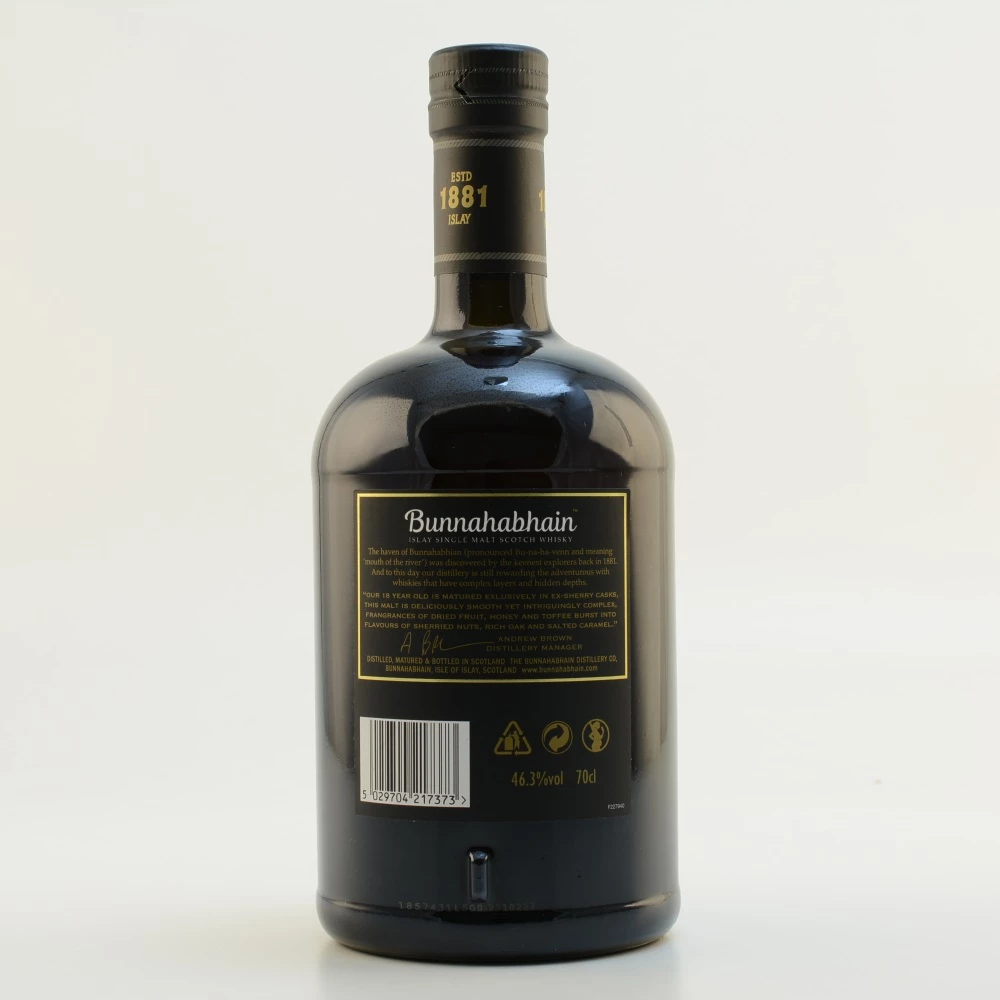 Bunnahabhain 18 Jahre Islay Whisky 46,3% 0,7l 6 Bunnahabhain 18 Jahre Islay Whisky 46,3% 0,7l – Bild 4