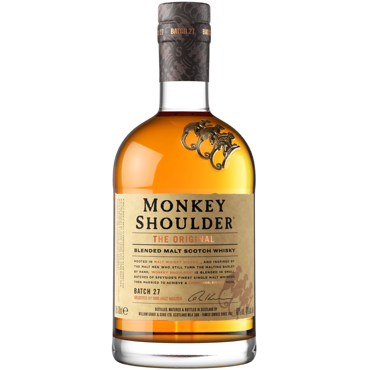 Monkey Shoulder Blended Malt Whisky 40% 0,7l 3 Monkey Shoulder Blended Malt Whisky 40% 0,7l