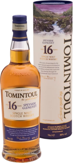 Tomintoul 16 Jahre Speyside Whisky 40% 1,0l