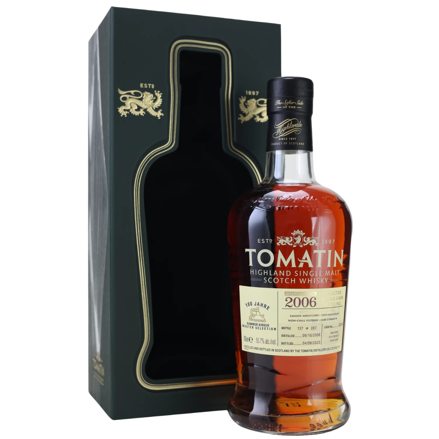 Tomatin 2006 100th Anniversary Single Cask Whisky 55,7% 0,7l 3 Tomatin 2006 100th Anniversary Single Cask Whisky 55,7% 0,7l
