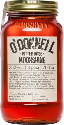O'Donnell Original Moonshine Bitter Rose 25% 0,7l