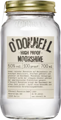 O'Donnell Original High Proof Moonshine 50% 0,7l