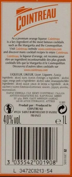 Cointreau Orangenlikör 40% 1,0l 13 Cointreau Orangenlikör 40% 1,0l -Tom Home 276317 Product 78a3