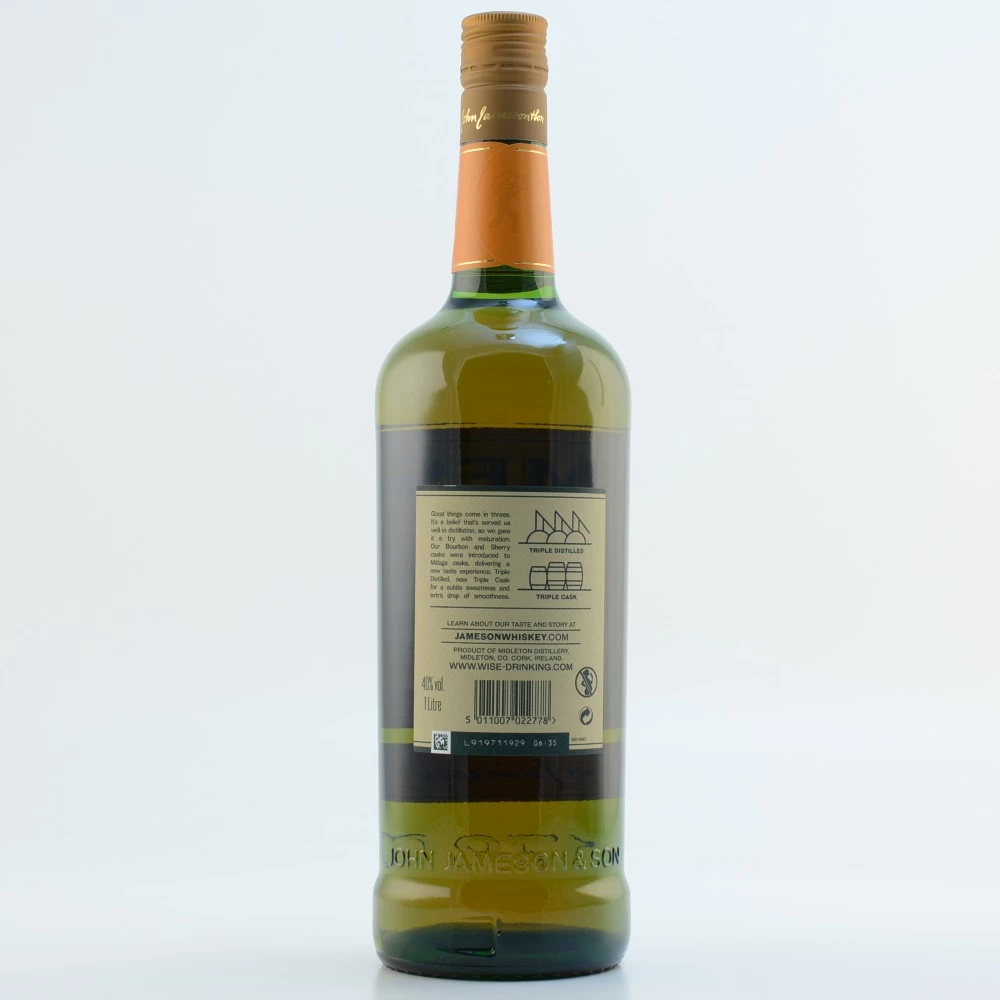 Jameson Triple Triple Irish Whisky 40% 1l 6 Jameson Triple Triple Irish Whisky 40% 1l – Bild 4