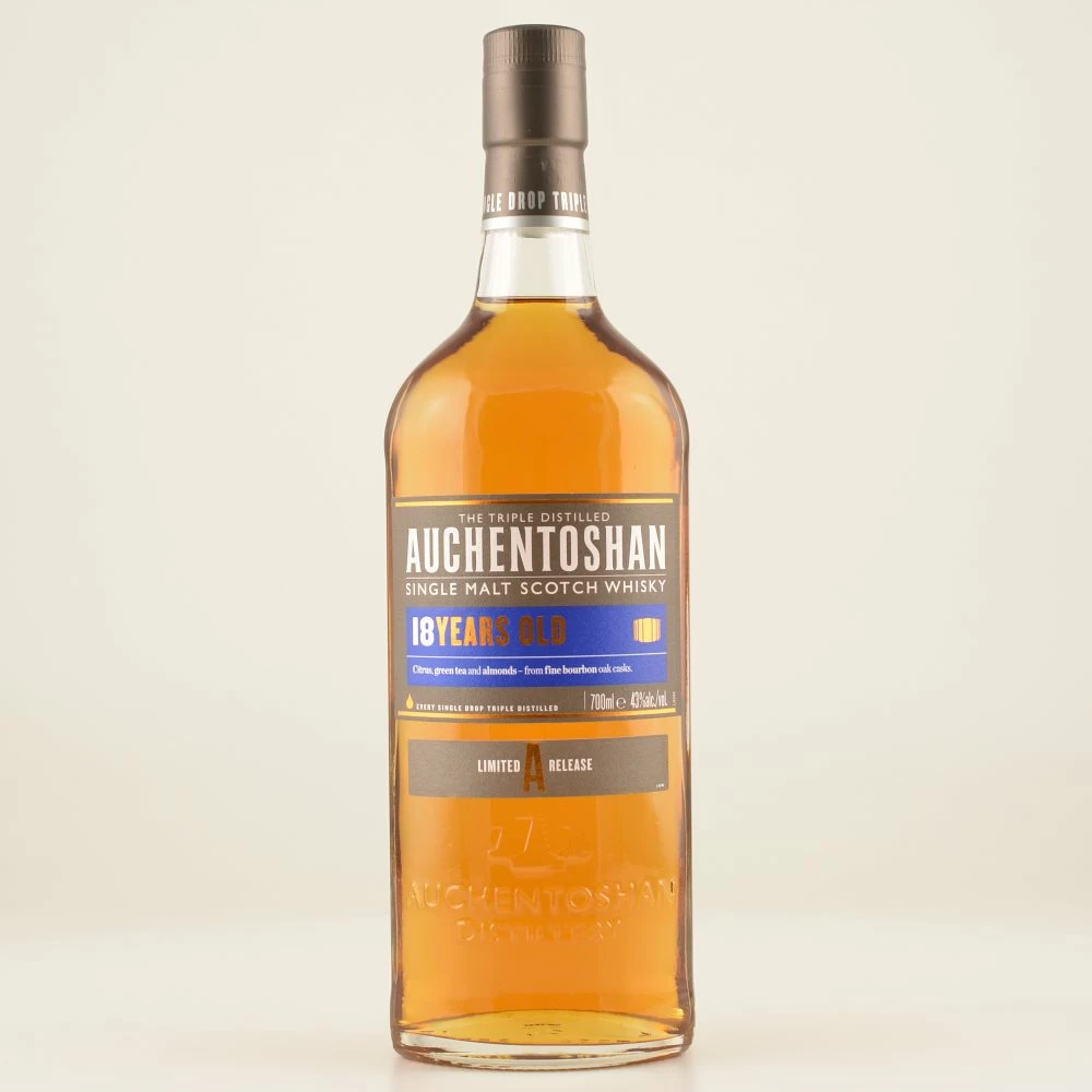 Auchentoshan 18 Jahre Lowland Whisky 43% 0,7l 4 Auchentoshan 18 Jahre Lowland Whisky 43% 0,7l – Bild 2