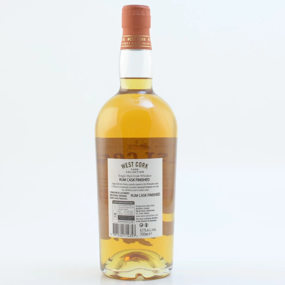 West Cork Rum Cask Single Malt Irish Whiskey 43% 0,7l 6 West Cork Rum Cask Single Malt Irish Whiskey 43% 0,7l – Bild 4