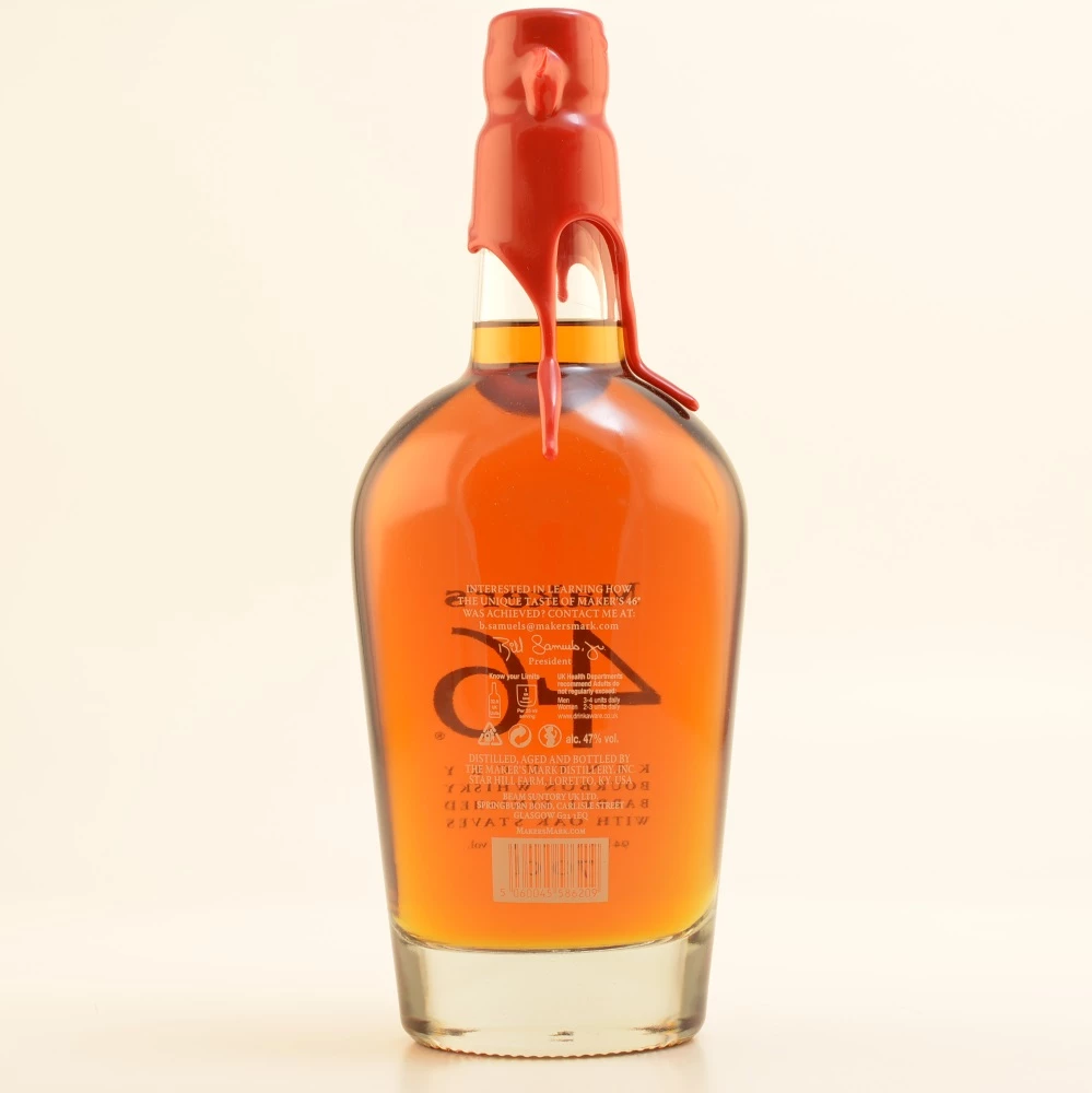 Makers Mark 46 Bourbon Whiskey 47% 0,7l 6 Makers Mark 46 Bourbon Whiskey 47% 0,7l – Bild 4
