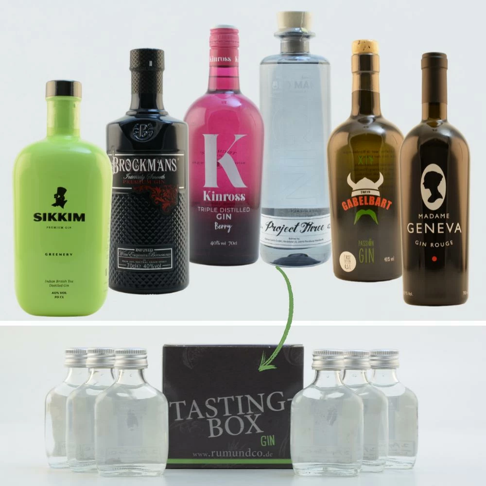 Gin Tasting Set: Einstieg Box Nr. 3 6x0,02l 3 Gin Tasting Set: Einstieg Box Nr. 3 6x0,02l