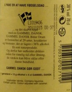 Gammel Dansk Bitter Dram 38% 0,7l 11 Gammel Dansk Bitter Dram 38% 0,7l -Tom Home 305807 Product 8f7a