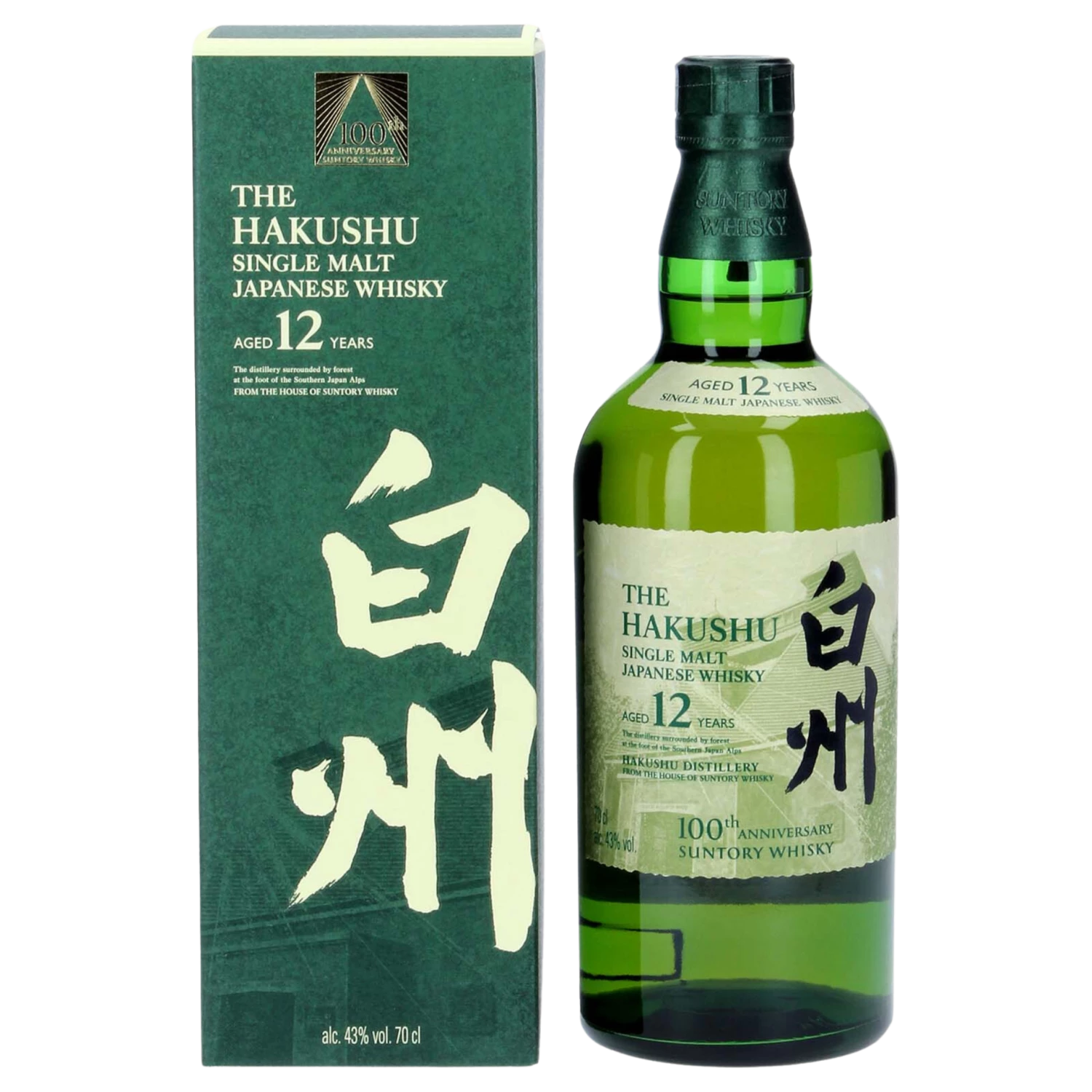Suntory Hakushu 12 Jahre 100 Anniversary Single Malt Japanese Whisky 43% 0,7l 3 Suntory Hakushu 12 Jahre 100 Anniversary Single Malt Japanese Whisky 43% 0,7l