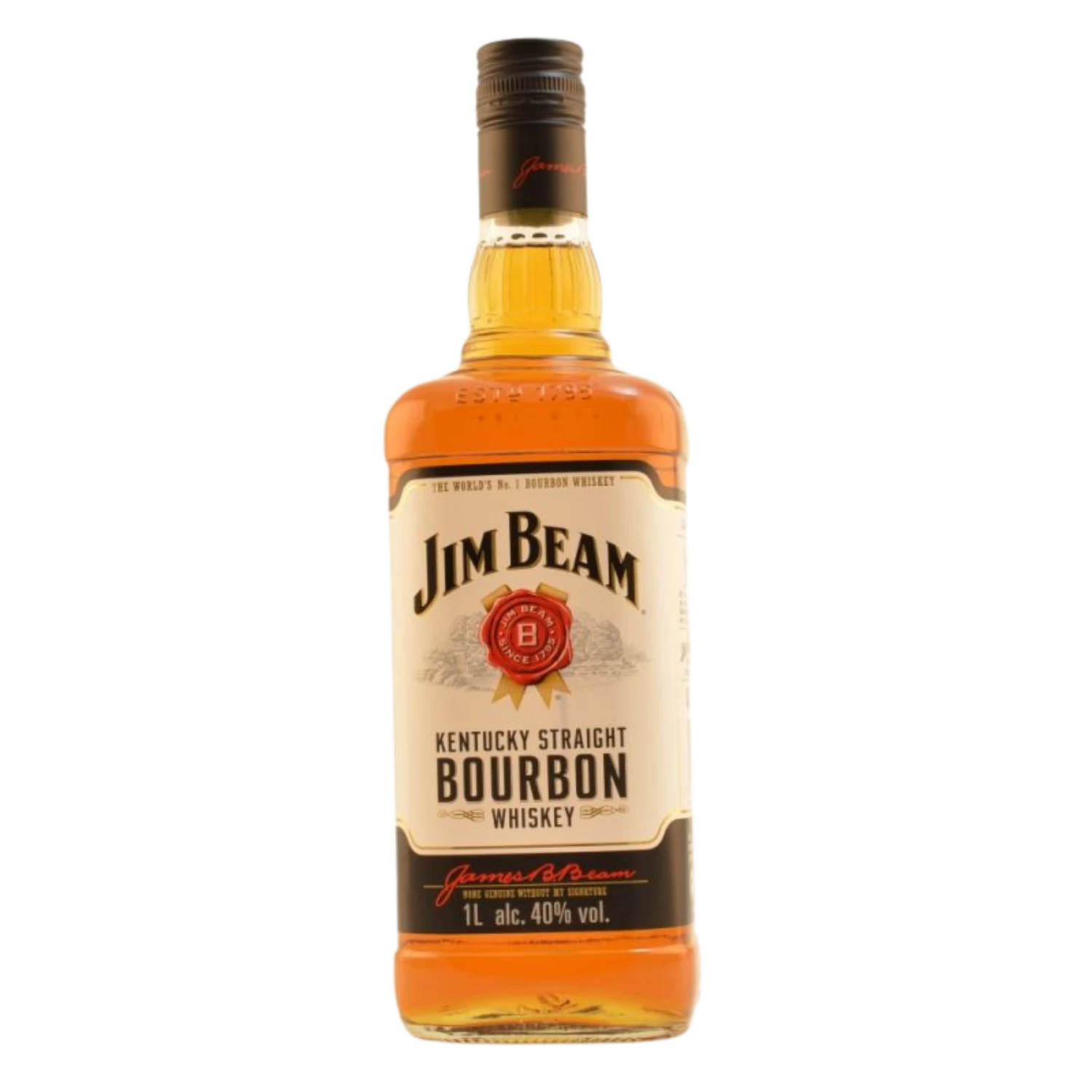 Jim Beam White Label Bourbon Whiskey 40% 1,0l 5 Jim Beam White Label Bourbon Whiskey 40% 1,0l – Bild 3