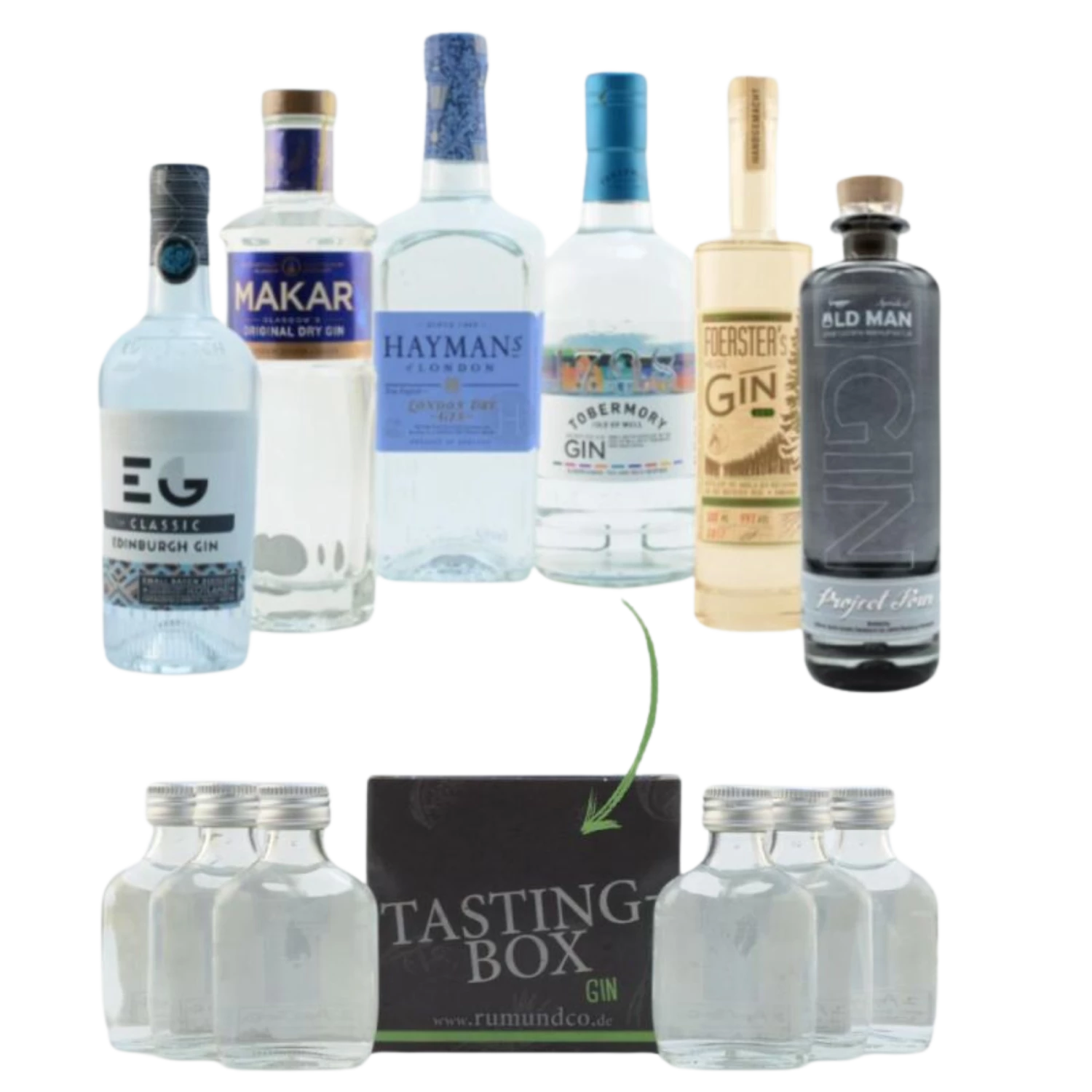 Gin Tasting Set: Fortschritt Box Nr. 1 6x0,02l 3 Gin Tasting Set: Fortschritt Box Nr. 1 6x0,02l