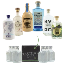 Gin Tasting Set: Fortschritt Box Nr. 2 6x0,02l