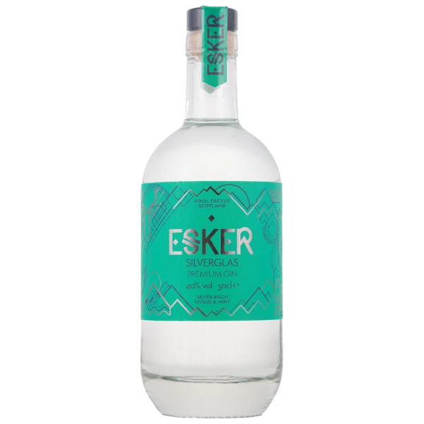 Esker Premium Silverglas Gin 40% 0,5l 4 Esker Premium Silverglas Gin 40% 0,5l – Bild 2
