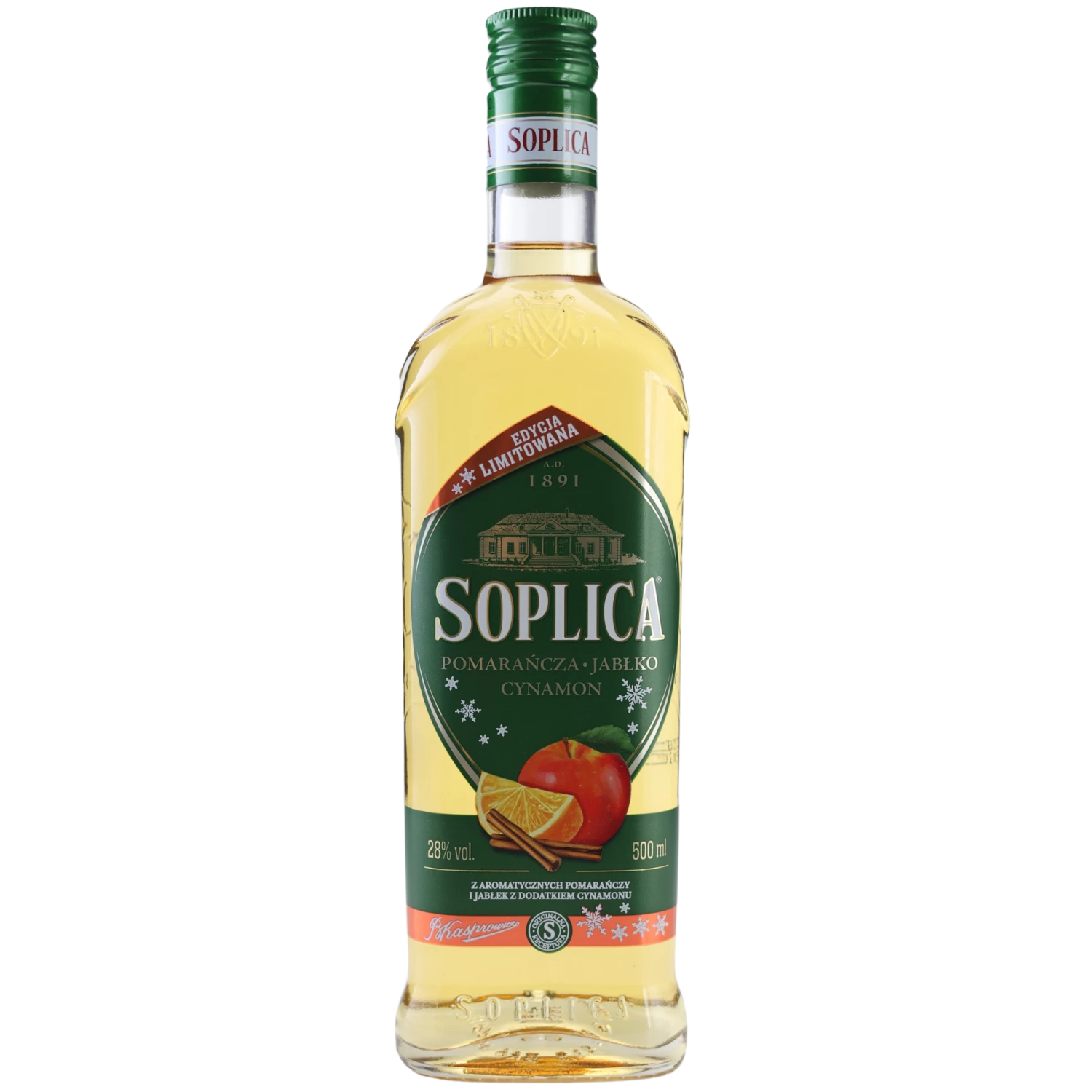 Soplica Orange-Apfel-Zimt Likör 28% 0,5l 3 Soplica Orange-Apfel-Zimt Likör 28% 0,5l