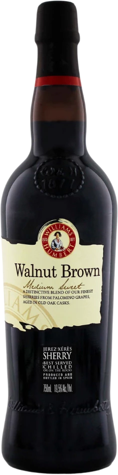 W&H Walnut Brown Medium Sweet Sherry 19,5% 0,75l