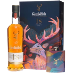 Glenfiddich 18 Jahre Small Batch Reserve Whisky + Flachmann