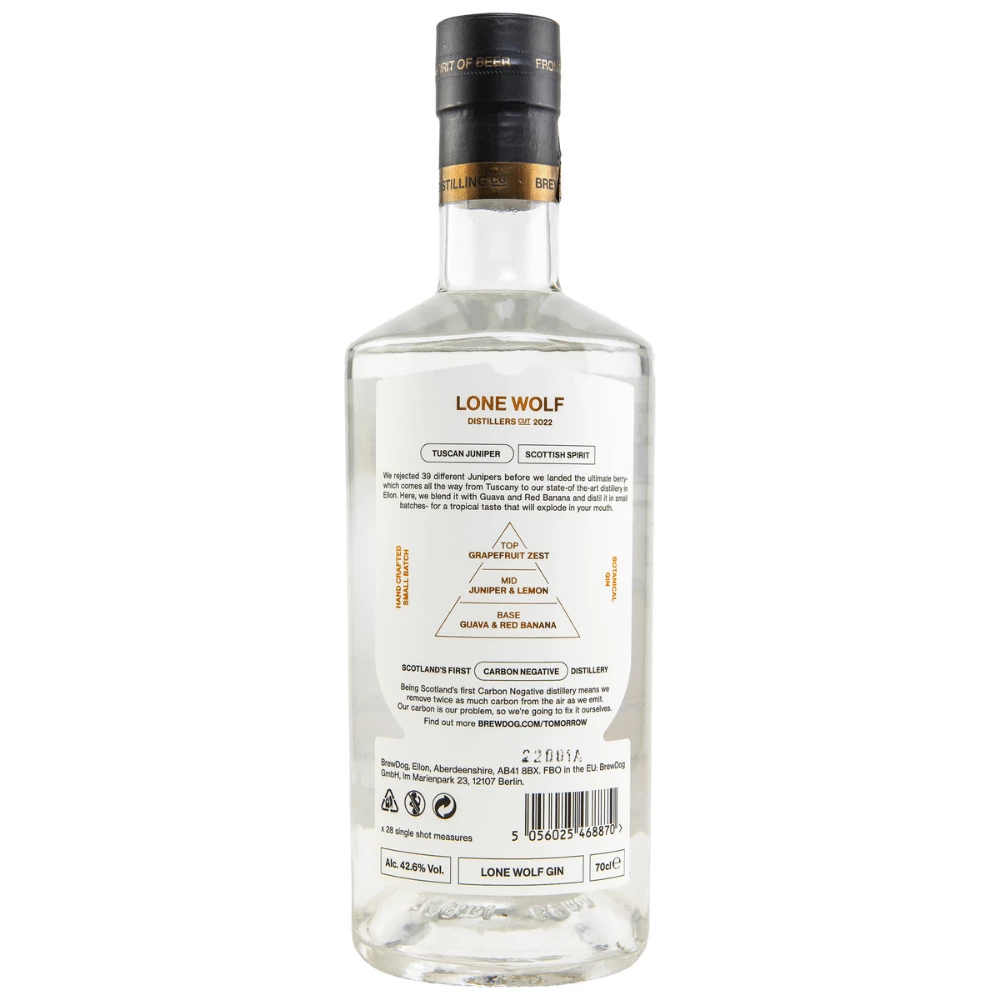 BrewDog LoneWolf Guava & Red Banana Gin 42,6% 0,7l 4 BrewDog LoneWolf Guava & Red Banana Gin 42,6% 0,7l – Bild 2