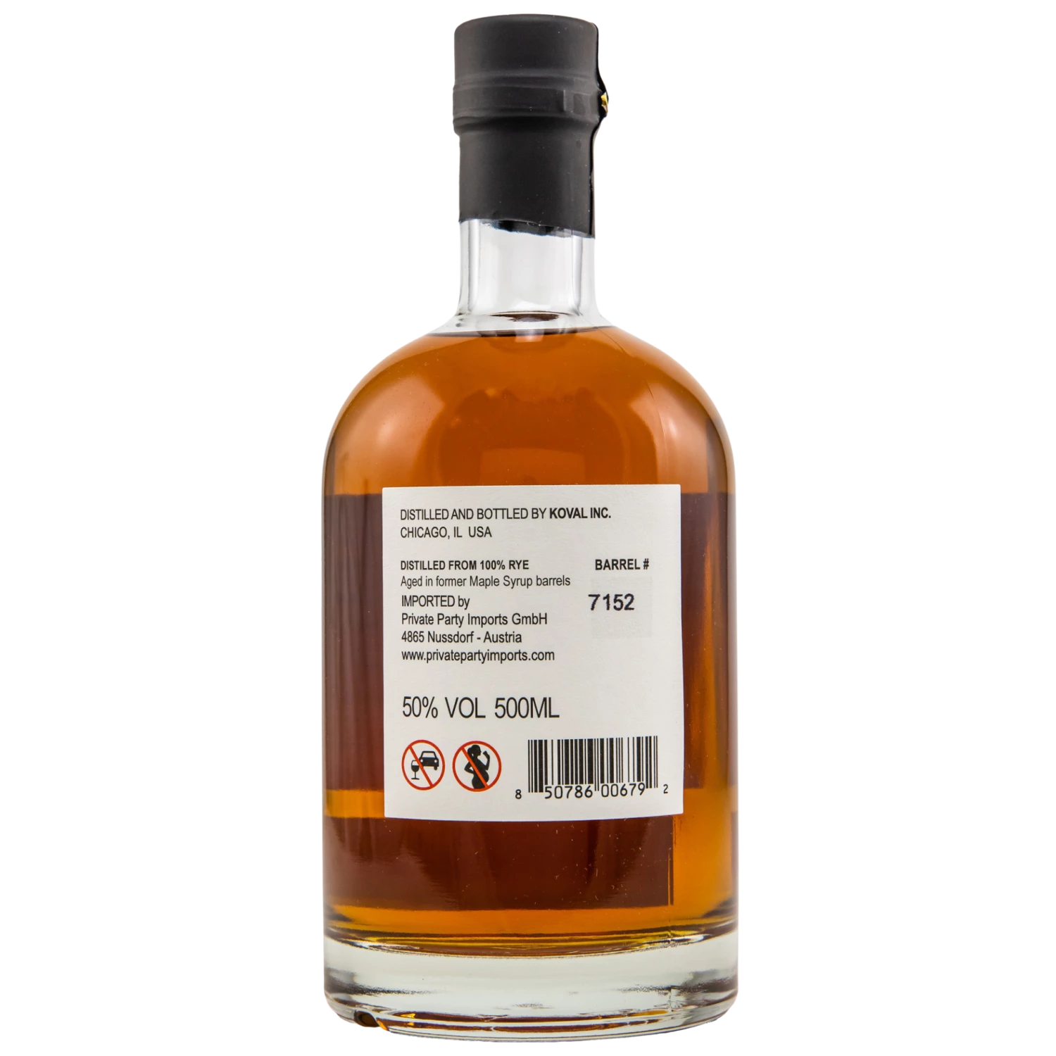 Koval Rye Maple Syrup Cask Finish Whiskey #7152 50% 0,5l 4 Koval Rye Maple Syrup Cask Finish Whiskey #7152 50% 0,5l – Bild 2