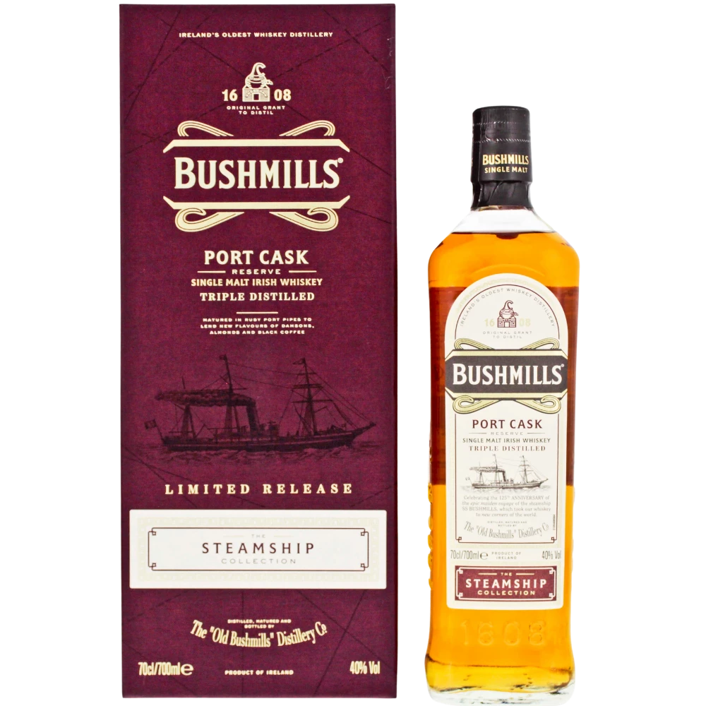 Bushmills Port Cask Reserve The Steamship Collection 40% 0,7l 3 Bushmills Port Cask Reserve The Steamship Collection 40% 0,7l