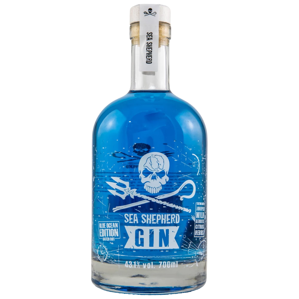 Sea Shepherd Blue Ocean Edition Gin 43,1% 0,7l 3 Sea Shepherd Blue Ocean Edition Gin 43,1% 0,7l