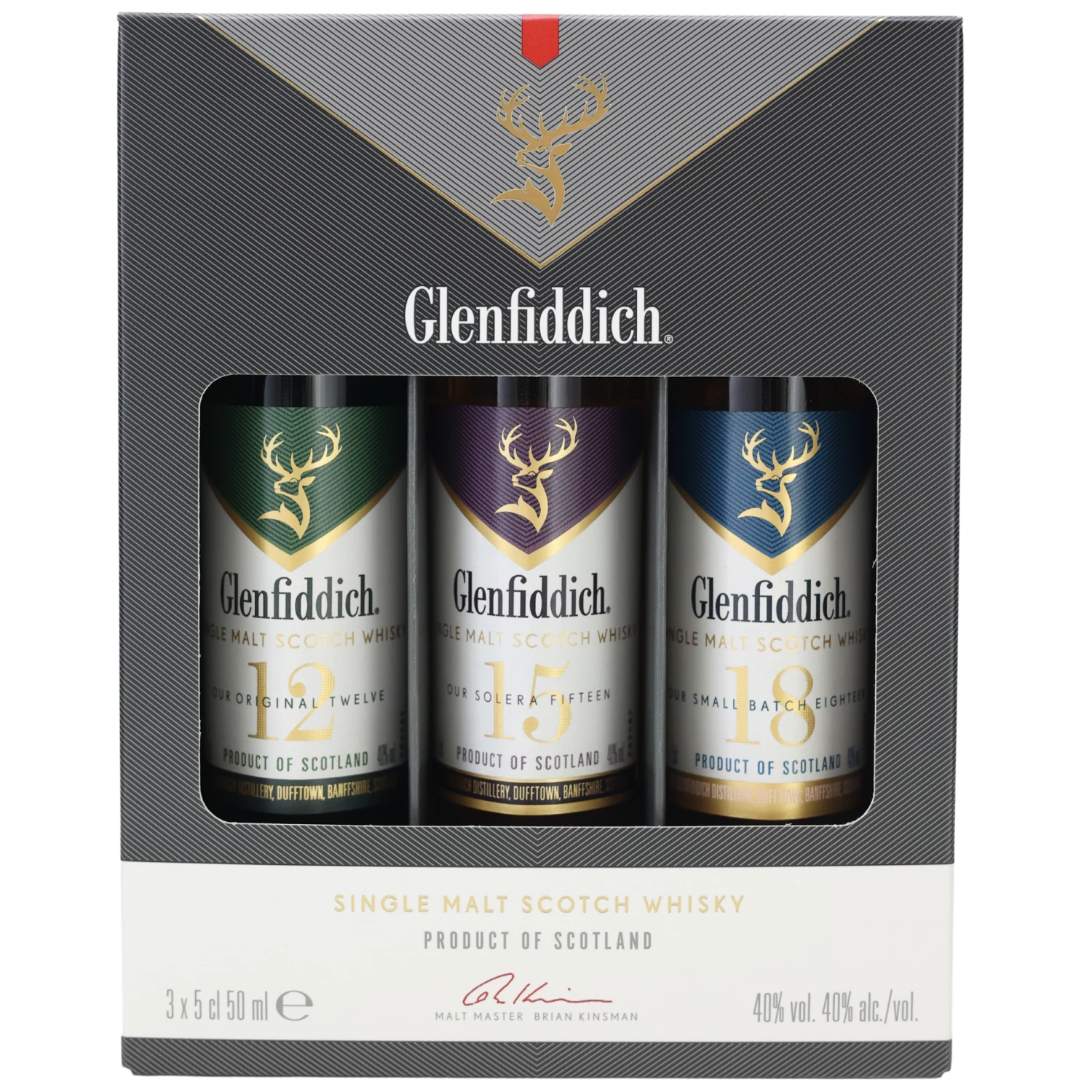 Glenfiddich Single Malt Scotch Pack 40% 3x0,05l 3 Glenfiddich Single Malt Scotch Pack 40% 3x0,05l