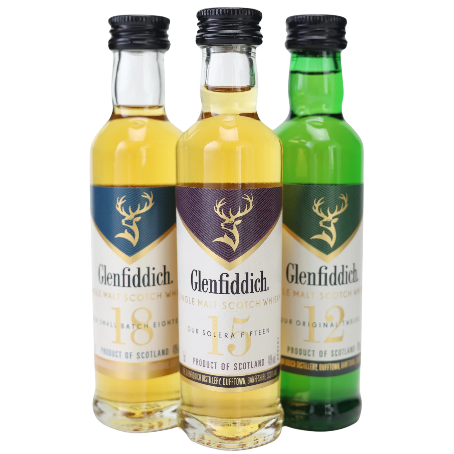 Glenfiddich Single Malt Scotch Pack 40% 3x0,05l 4 Glenfiddich Single Malt Scotch Pack 40% 3x0,05l – Bild 2