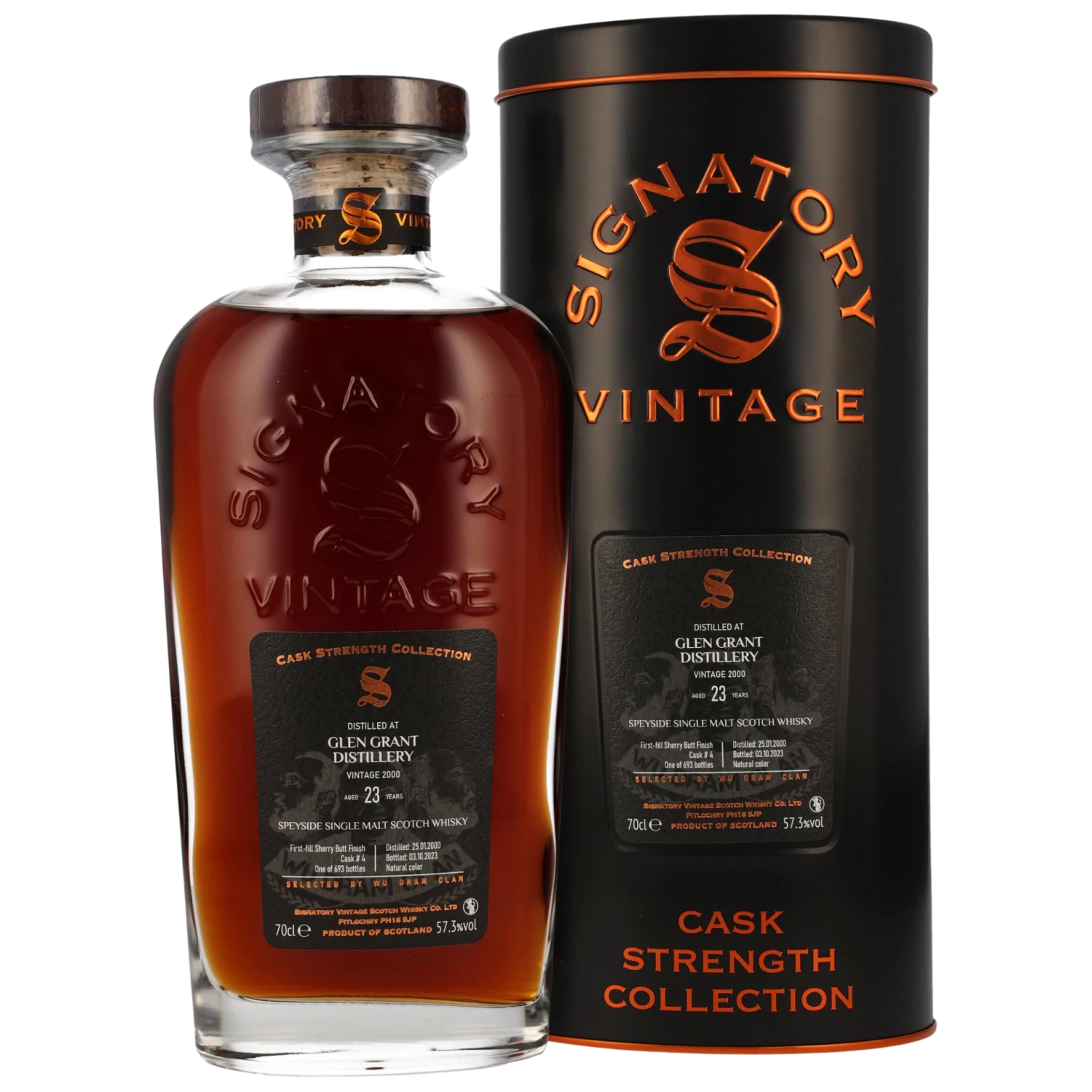 Signatory Glen Grant 23 Jahre Wu Dram Clan Single Malt Whisky 57,3% 0,7l 3 Signatory Glen Grant 23 Jahre Wu Dram Clan Single Malt Whisky 57,3% 0,7l