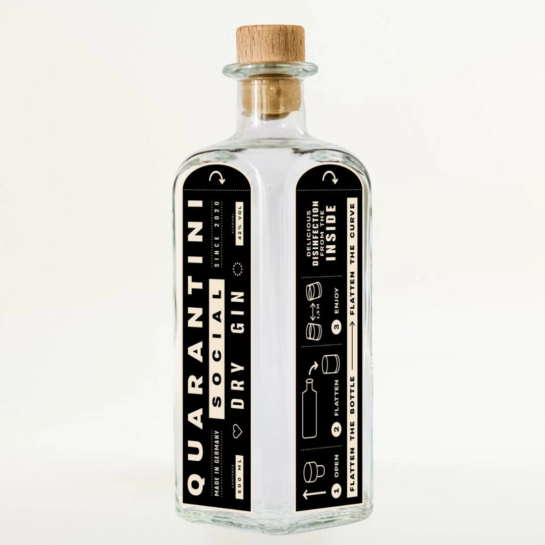 Quarantini Social Dry Gin 42% 0,5l 3 Quarantini Social Dry Gin 42% 0,5l