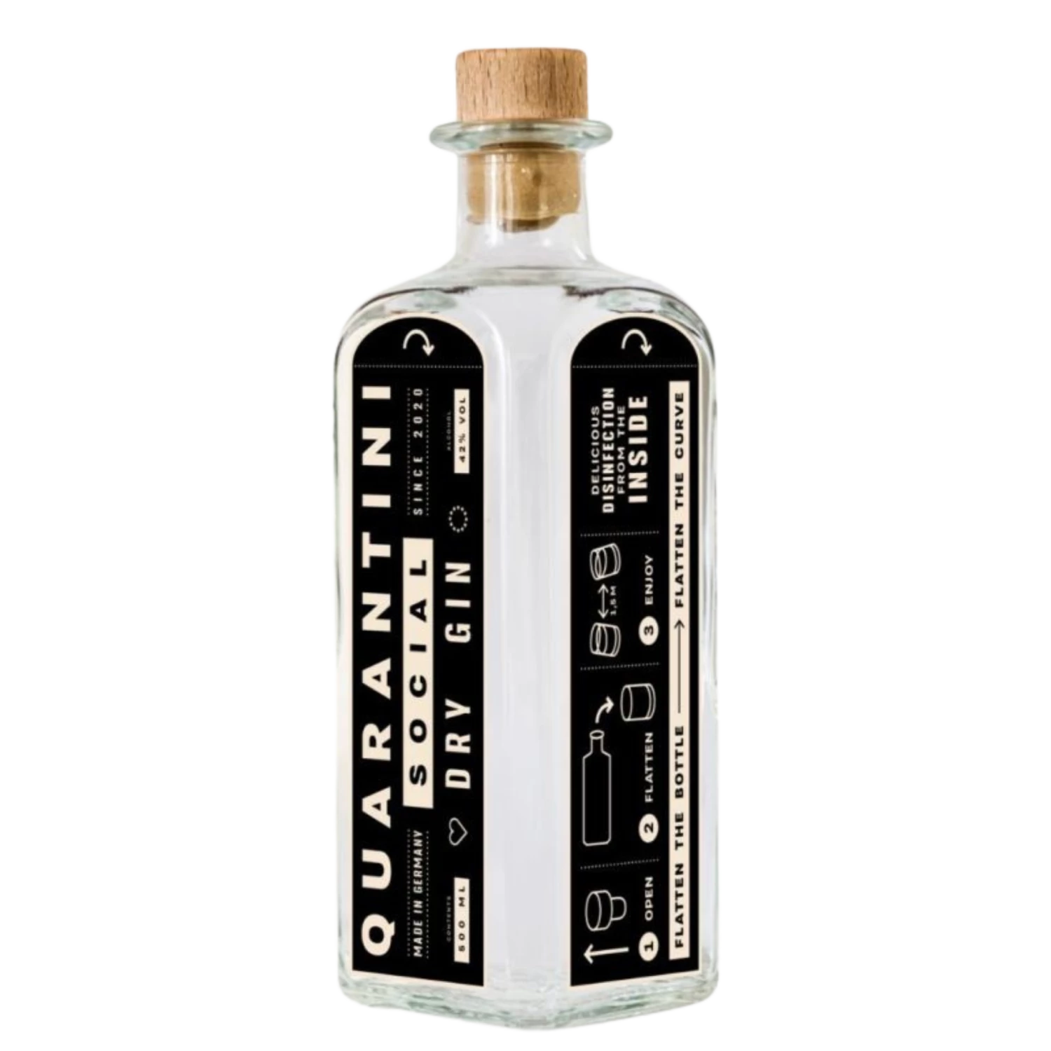 Quarantini Social Dry Gin 42% 0,5l 6 Quarantini Social Dry Gin 42% 0,5l – Bild 4