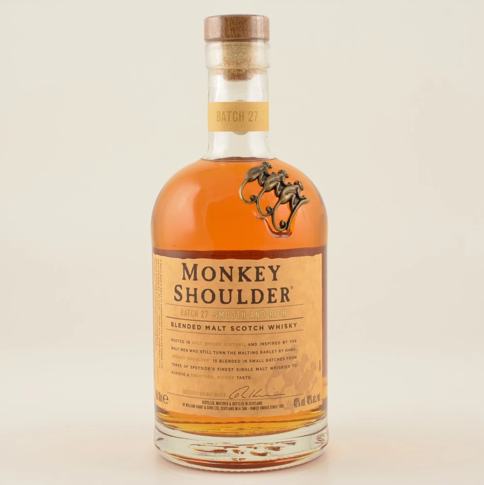 Monkey Shoulder Blended Malt Whisky 40% 0,7l 4 Monkey Shoulder Blended Malt Whisky 40% 0,7l – Bild 2
