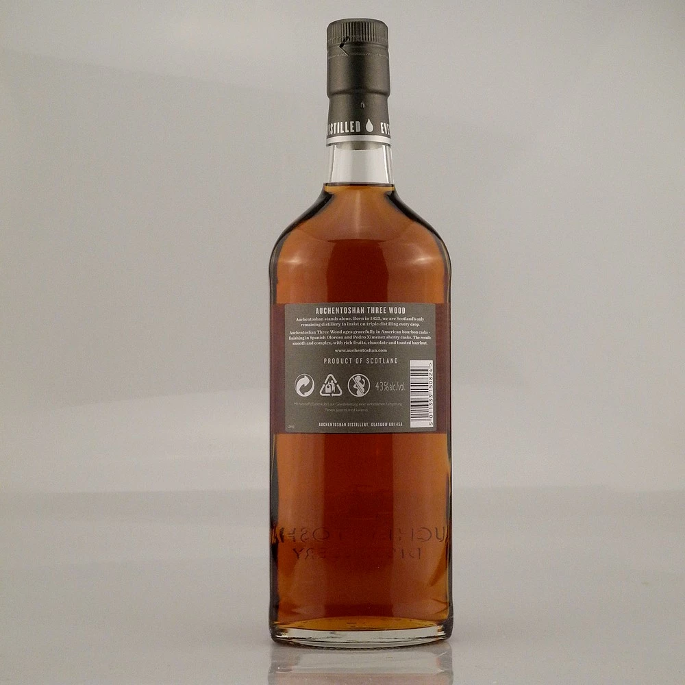 Auchentoshan Three Wood Lowland Whisky 43% 0,7l 7 Auchentoshan Three Wood Lowland Whisky 43% 0,7l – Bild 5