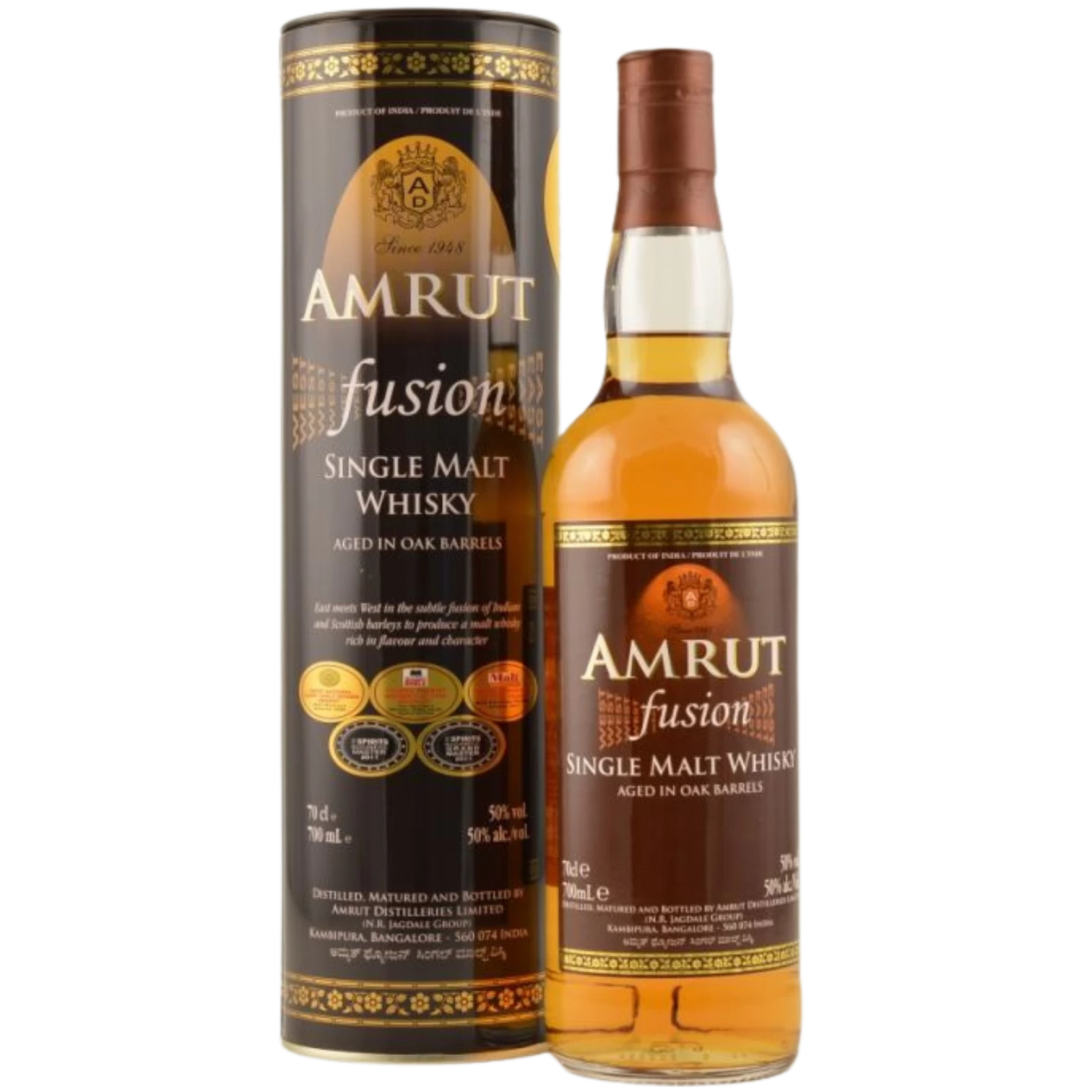 Amrut Fusion Indian Whisky 0,7l 50% 3 Amrut Fusion Indian Whisky 0,7l 50%